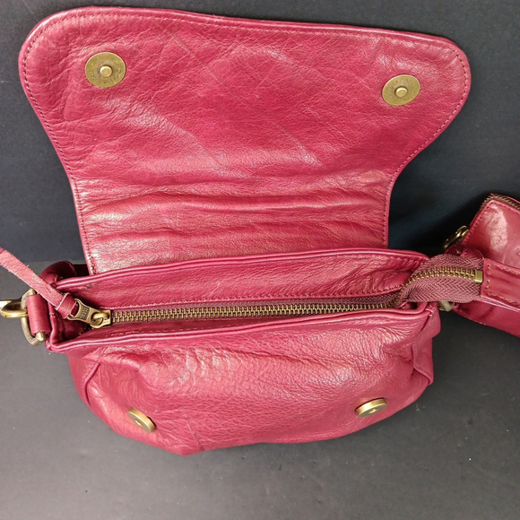 Wanderers Travel Co. Handbag Deep Red Top Handle W/ Coin Purse SOFT Leather PK - Picture 10 of 16